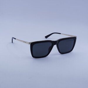 Saint Laurent SL 765 001 Sunglasses Black/Gold Square Frame, Black Lenses